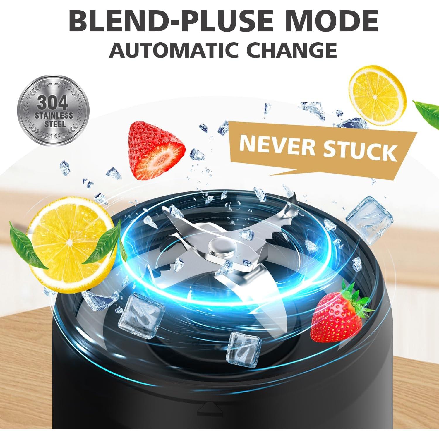 Licuadora Portátil NexaEase 700ml con Funda y Recetas