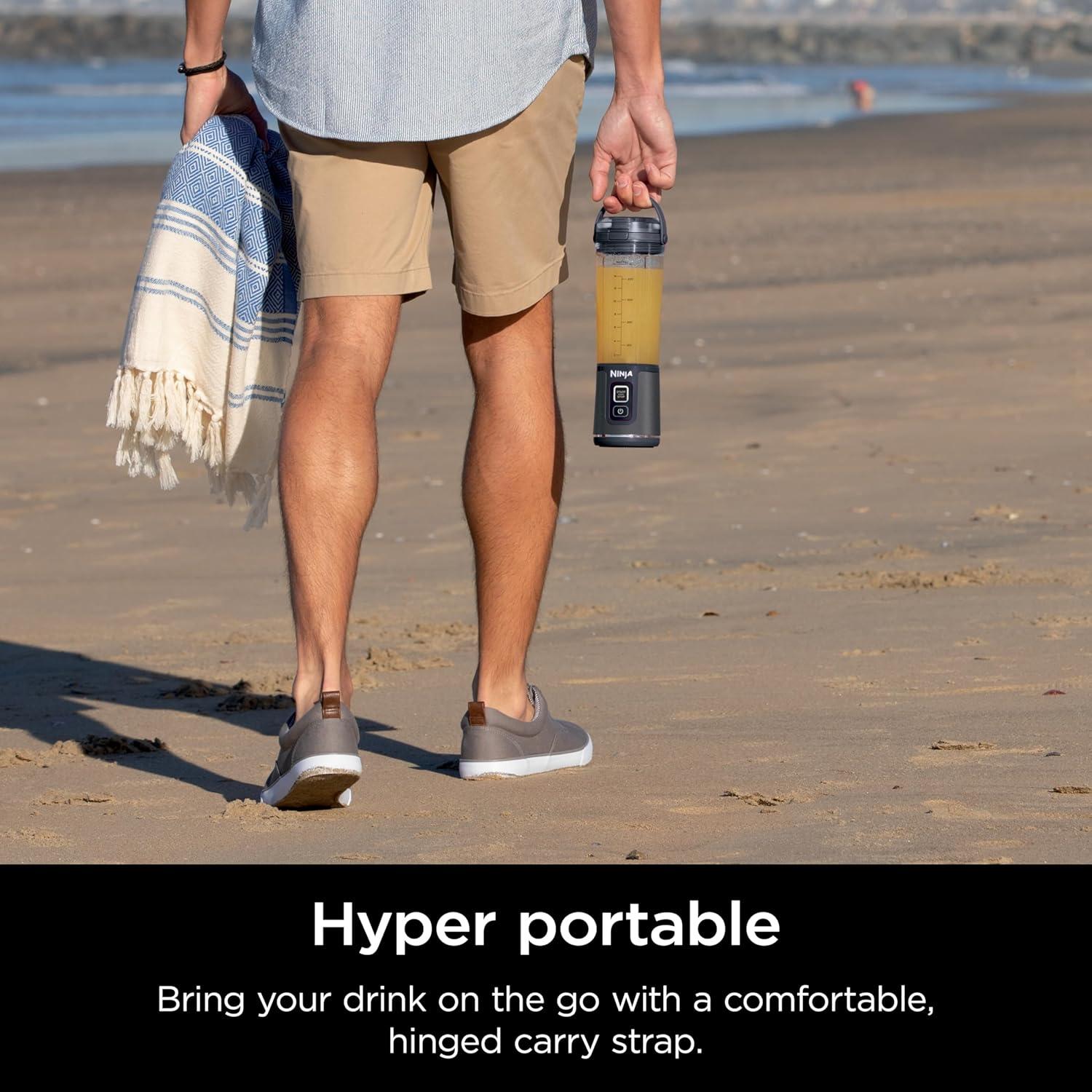 Licuadora Portátil Ninja BC151MB 600ml Inalámbrica USB-C