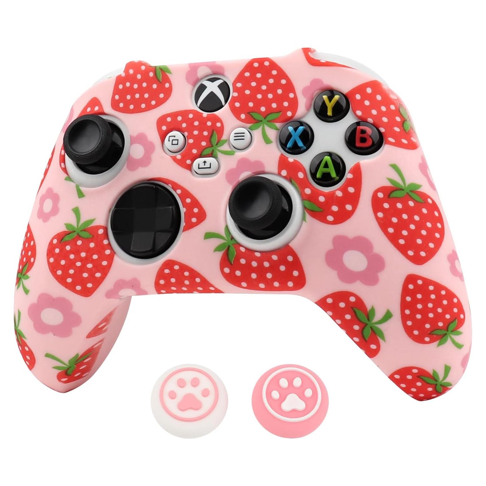 Funda de Silicona Antideslizante RALAN para Controlador Xbox Series Rosa