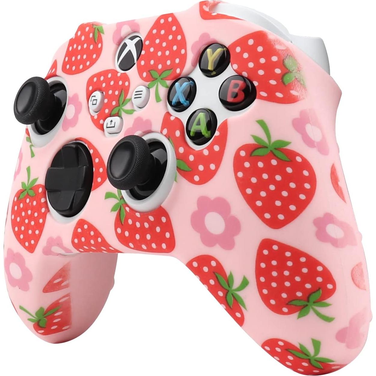 Funda de Silicona Antideslizante RALAN para Controlador Xbox Series Rosa