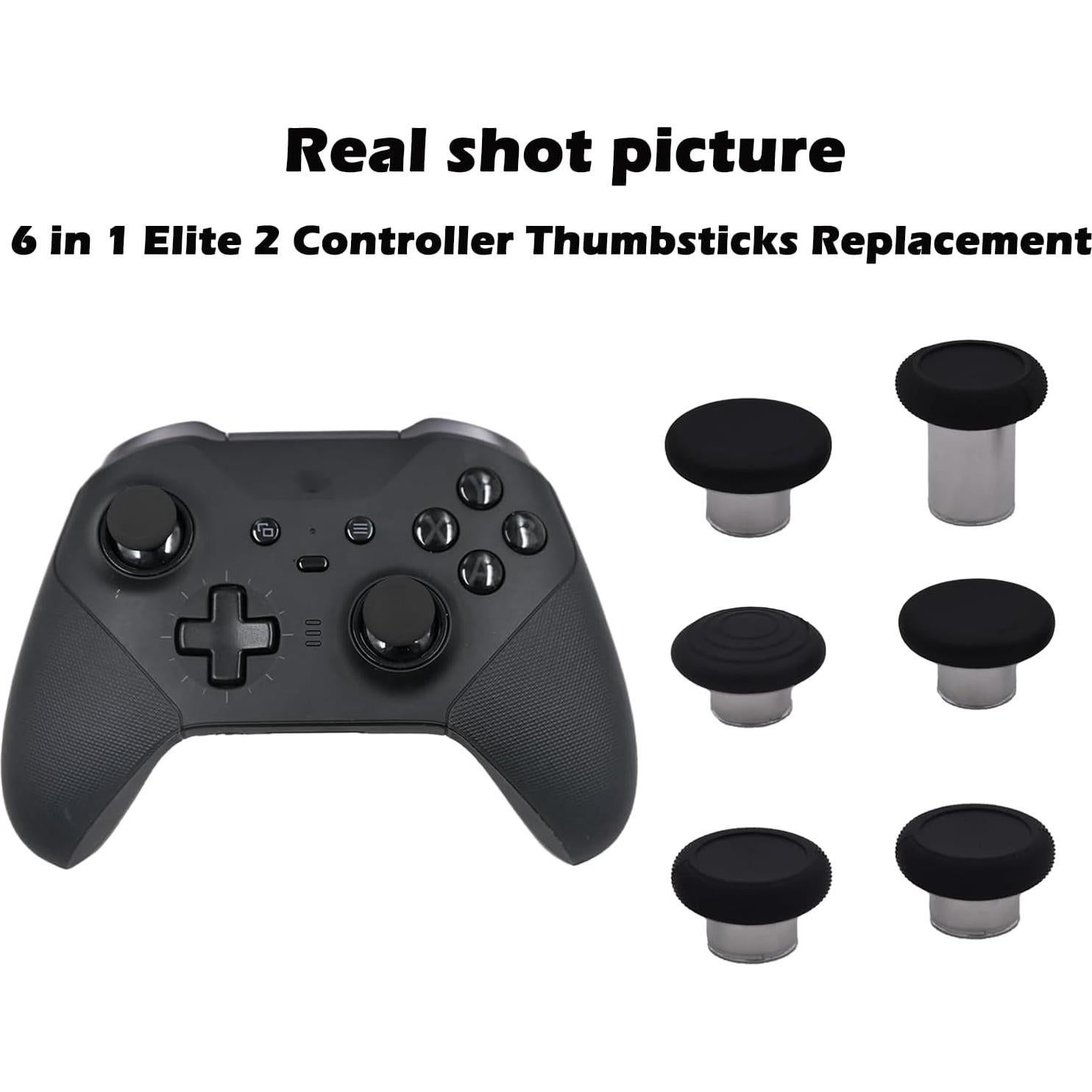 6 Piezas Reemplazo Thumbsticks Peixiong para Xbox Elite 2