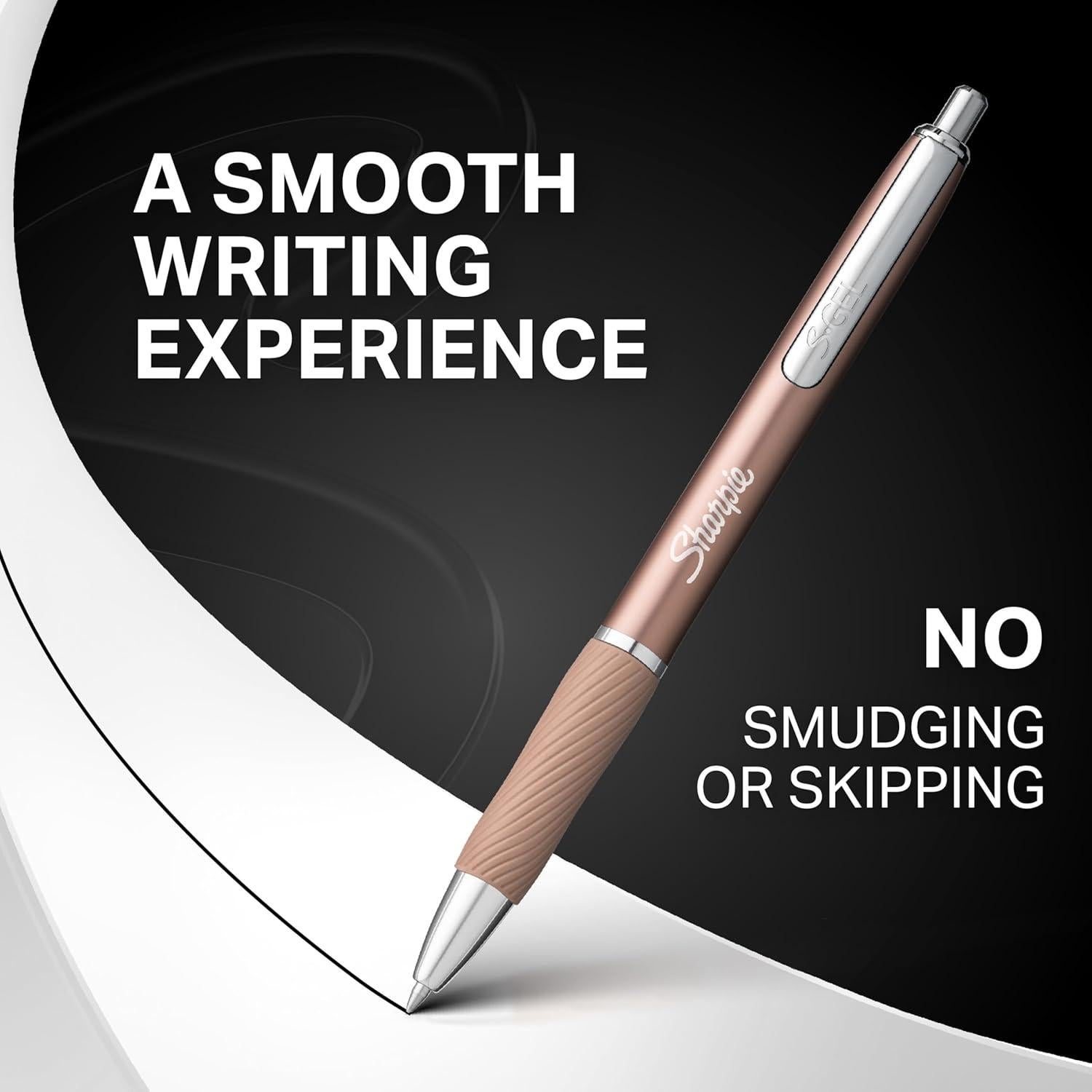 Bolígrafos de Gel Sharpie S-Gel 4 Unidades Metal Champán