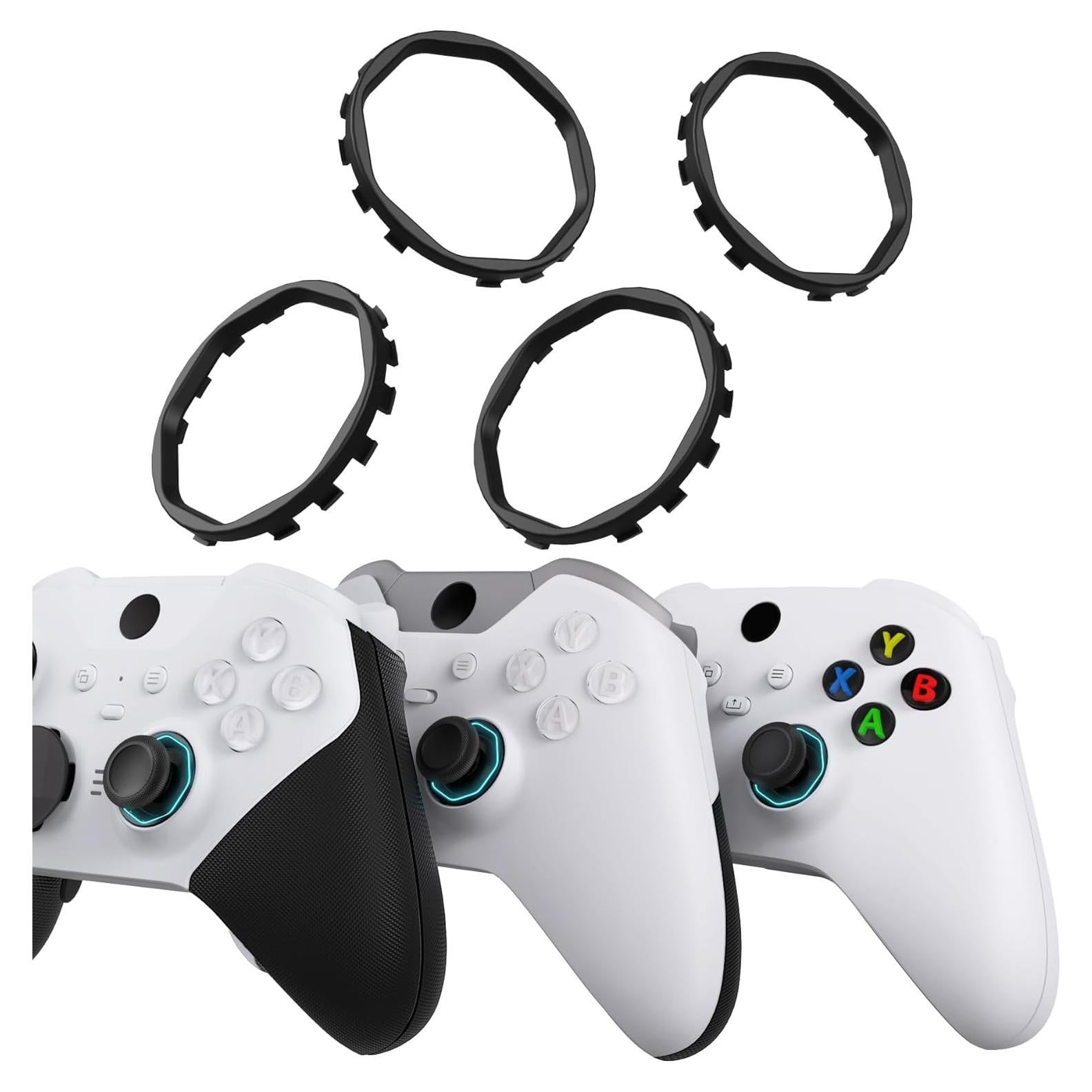 Anillos de Acento Octagonales eXtremeRate para Xbox Elite - Negro