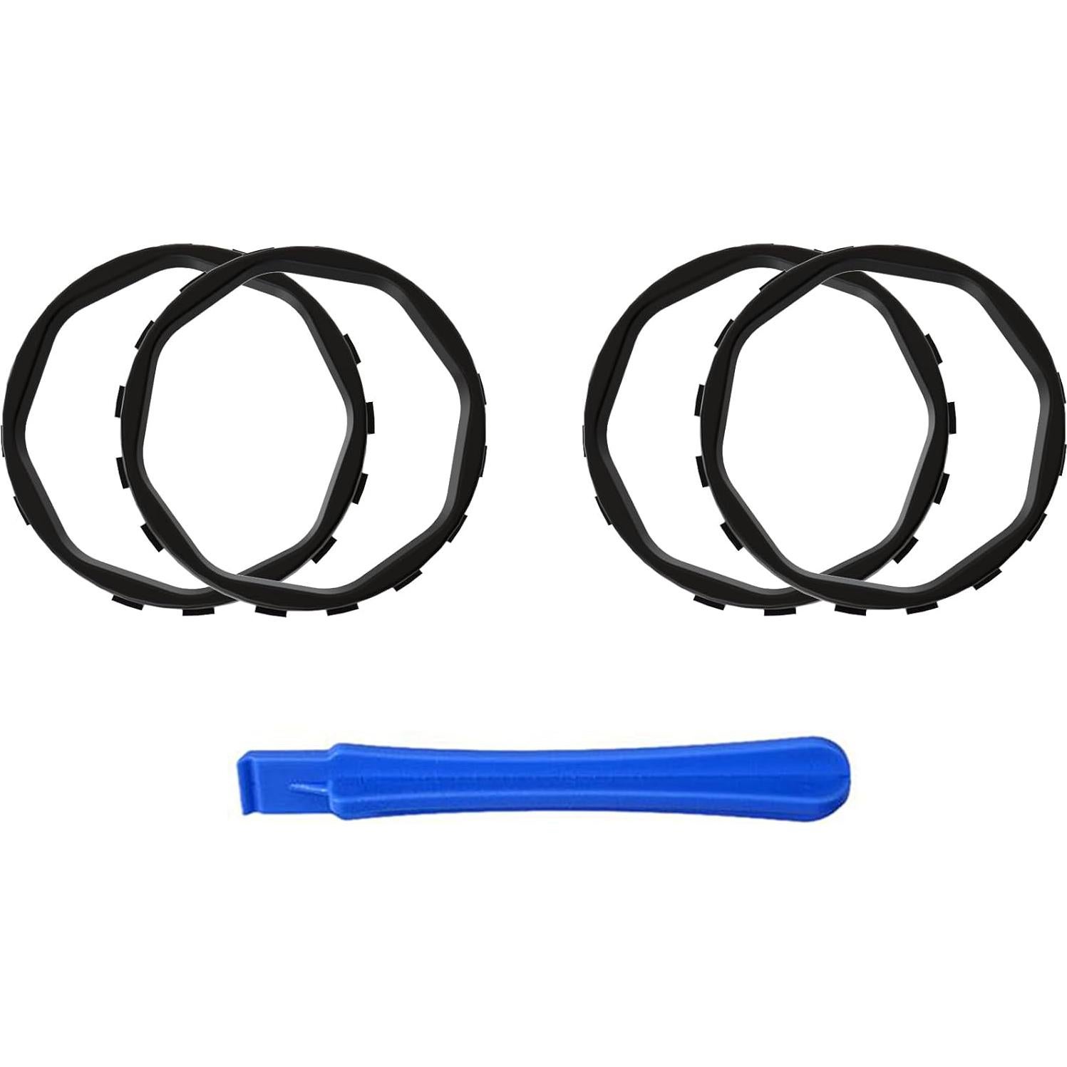 Anillos de Acento Octagonales eXtremeRate para Xbox Elite - Negro