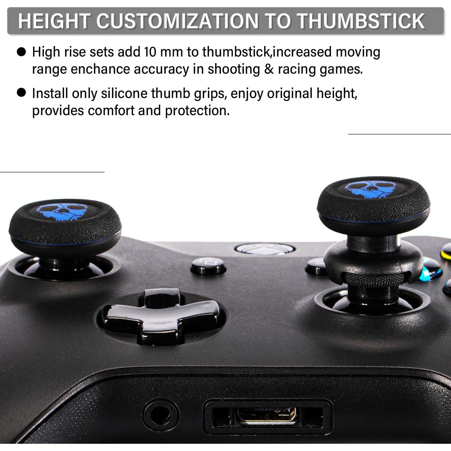 Extensor de Thumbstick y Cubierta de Silicona PlayRealm para Xbox
