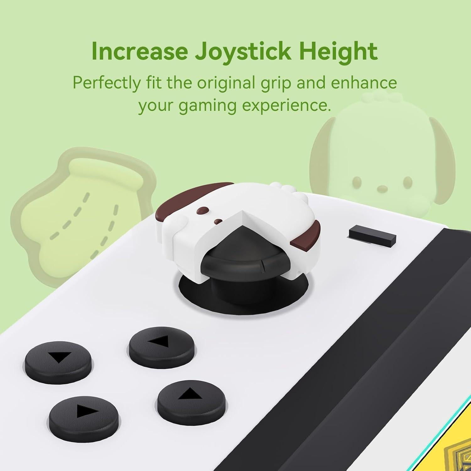 Tapones de Pulgar WISHAVEN para Nintendo Switch - Banana y Perro Pacha