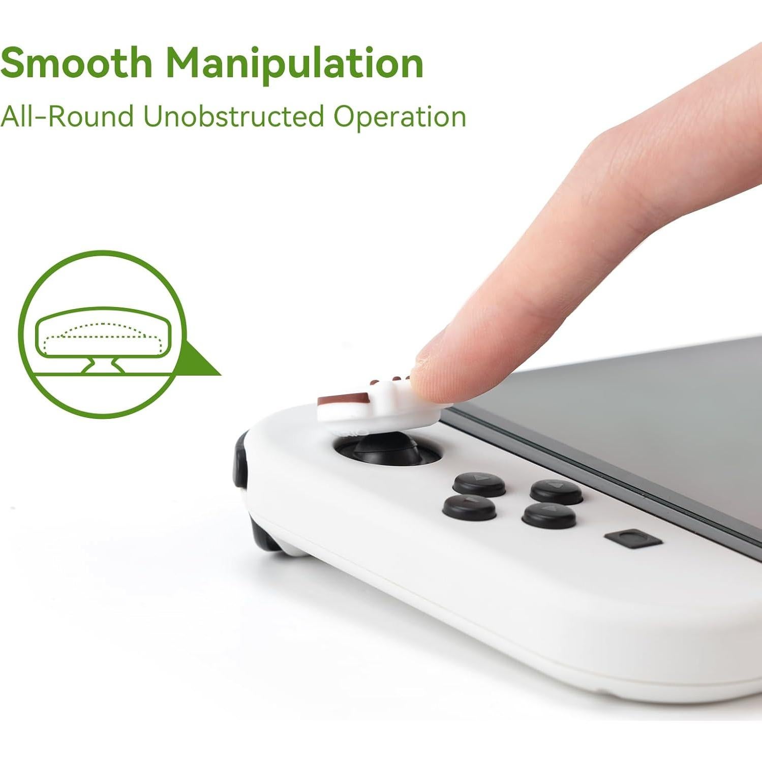 Tapones de Pulgar WISHAVEN para Nintendo Switch - Banana y Perro Pacha