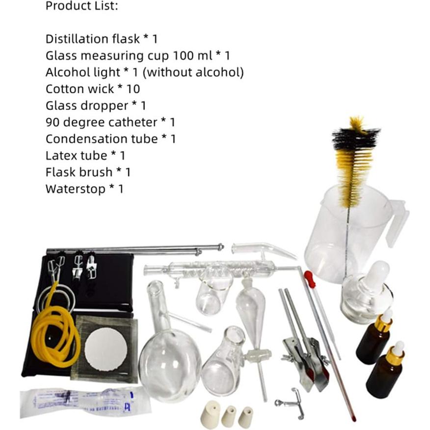 Destilador Casero Cherish XT 22 Piezas 500 ML Aceites Esenciales