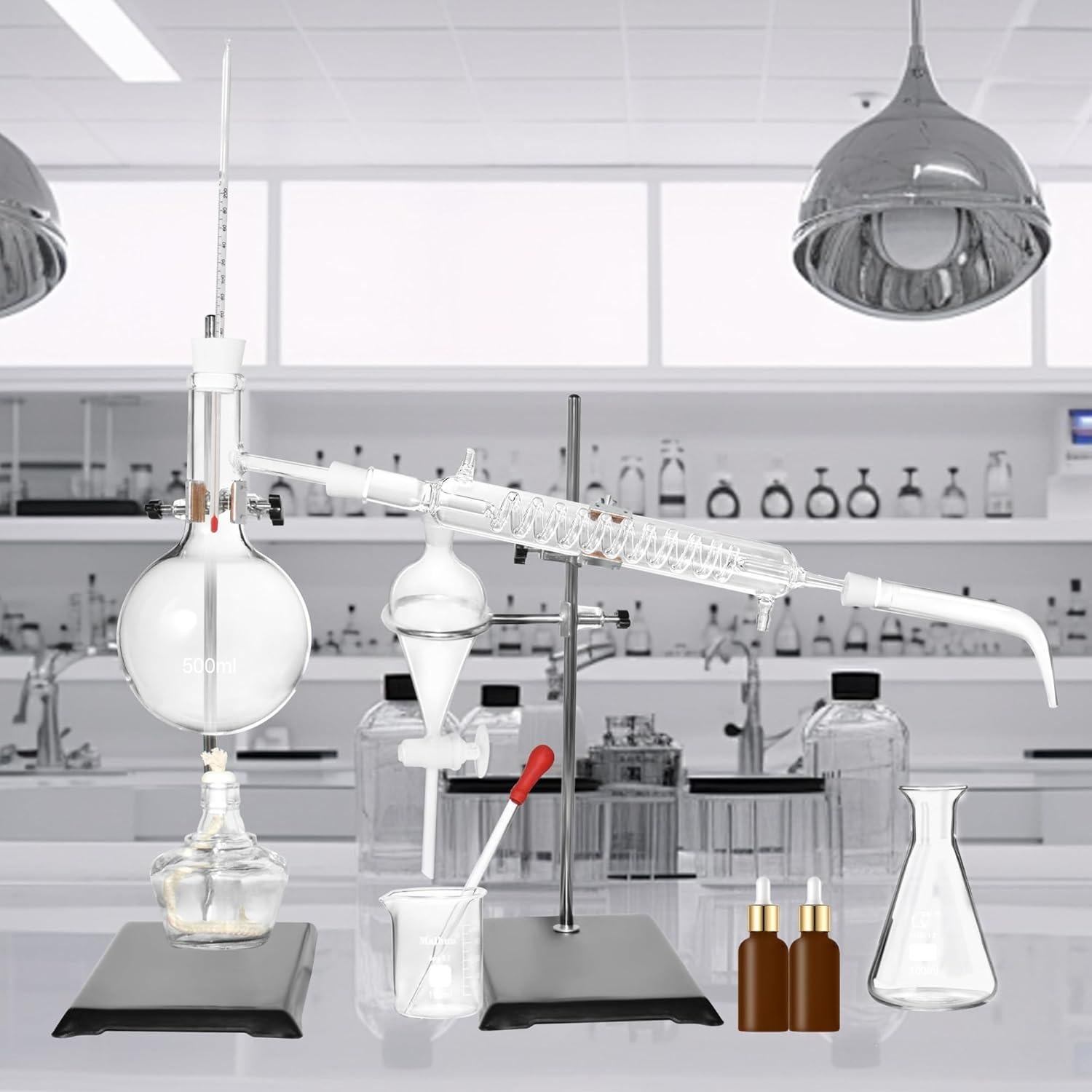 Destilador Casero Cherish XT 22 Piezas 500 ML Aceites Esenciales