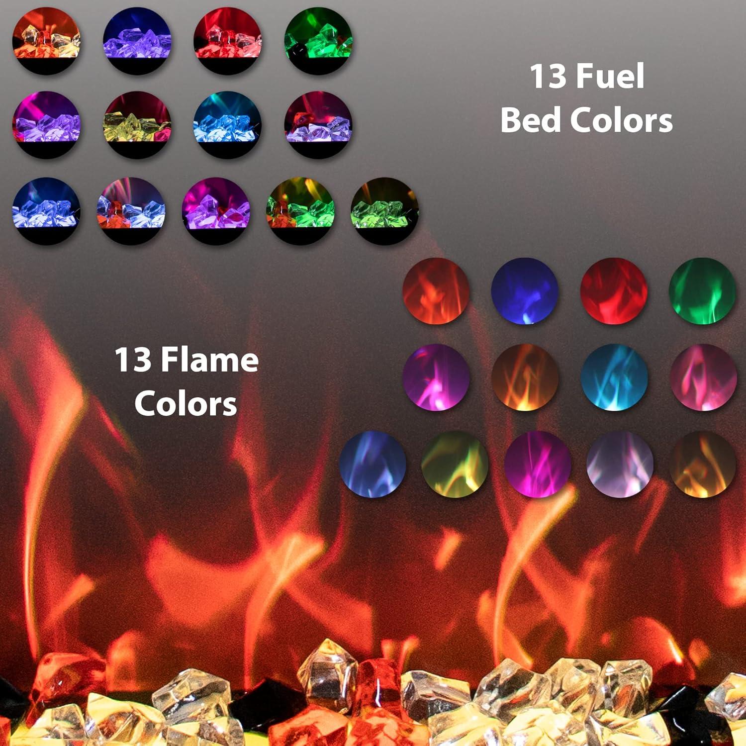 Insertos de Chimenea Eléctrica VINEMOUNT 76.2 cm Multicolor