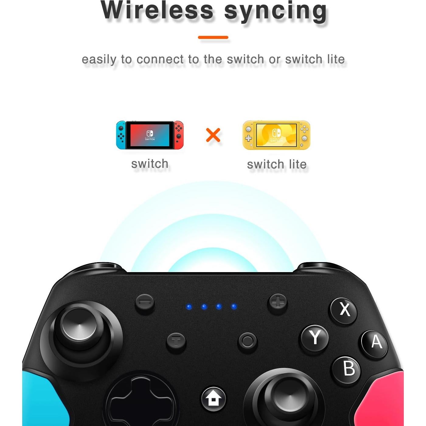 Controlador Pro Inalámbrico Nintendo Switch Rojo y Azul