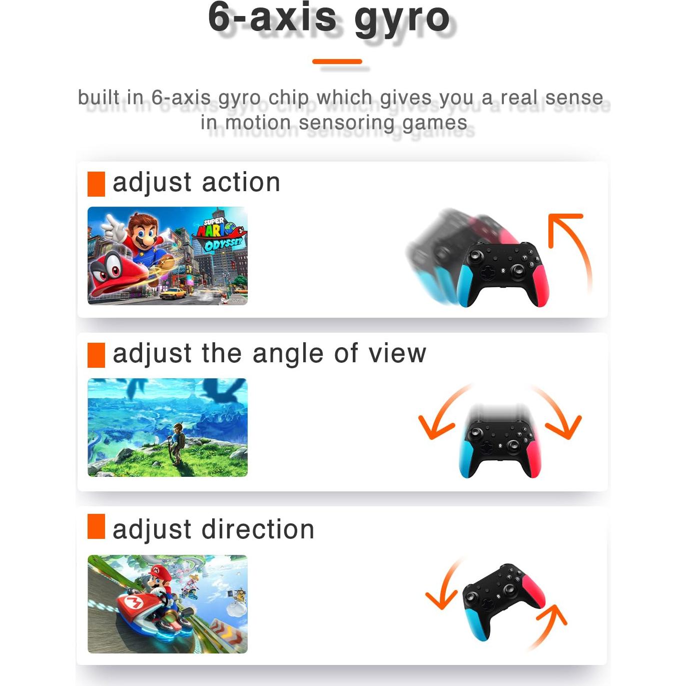 Controlador Pro Inalámbrico Nintendo Switch Rojo y Azul