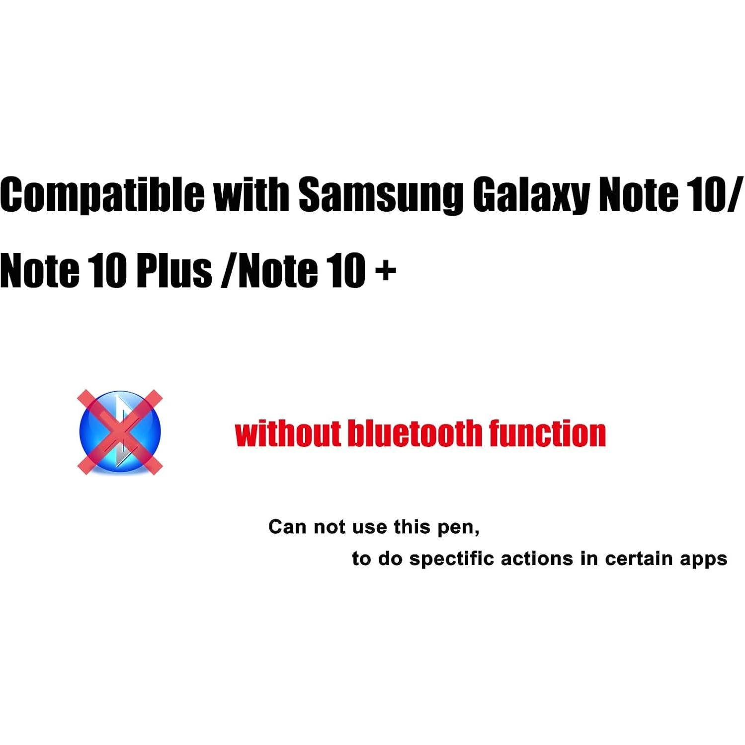 Lápiz óptico S Pen Samsung Note 10 Negro Touch Sin Bluetooth