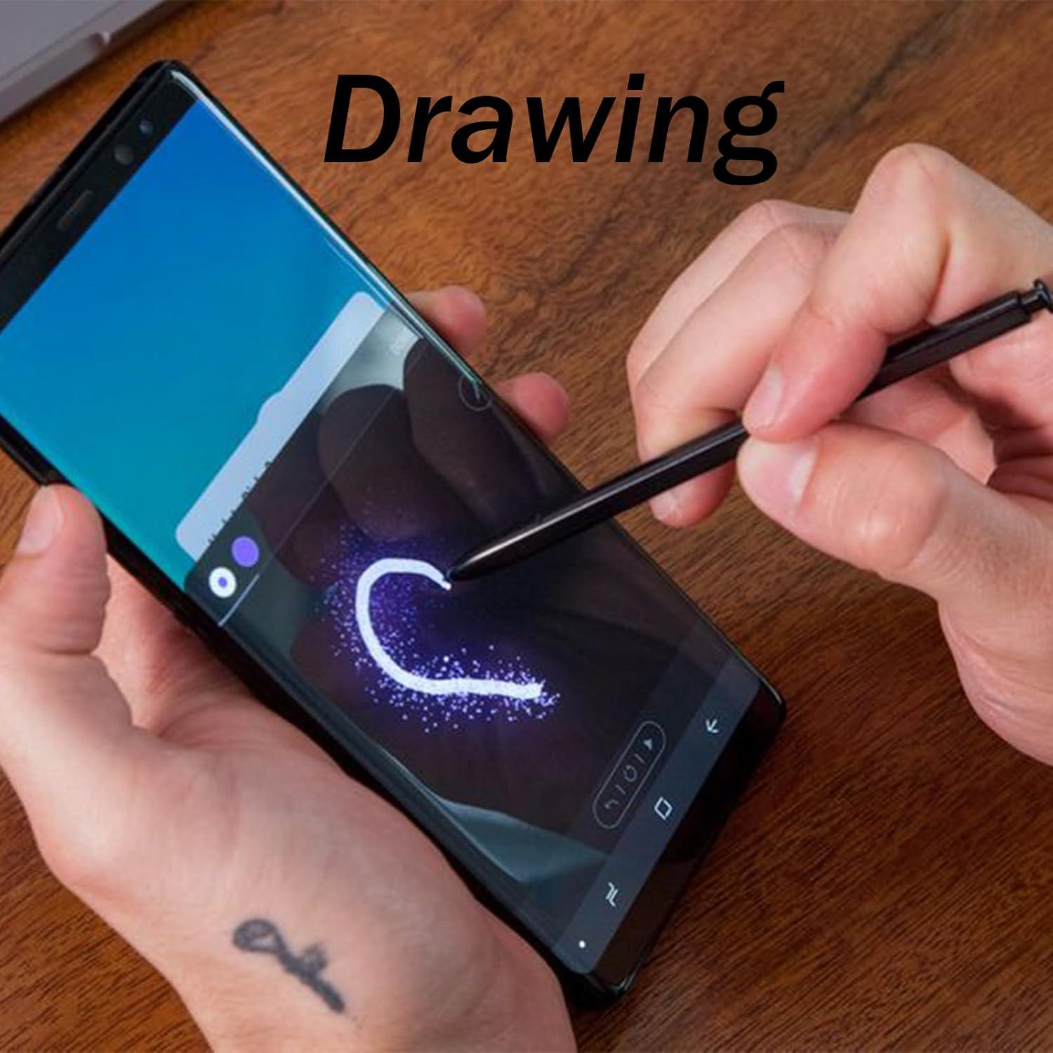 2 Pcs S Pen para Samsung Galaxy Note 8 Reemplazo Negro