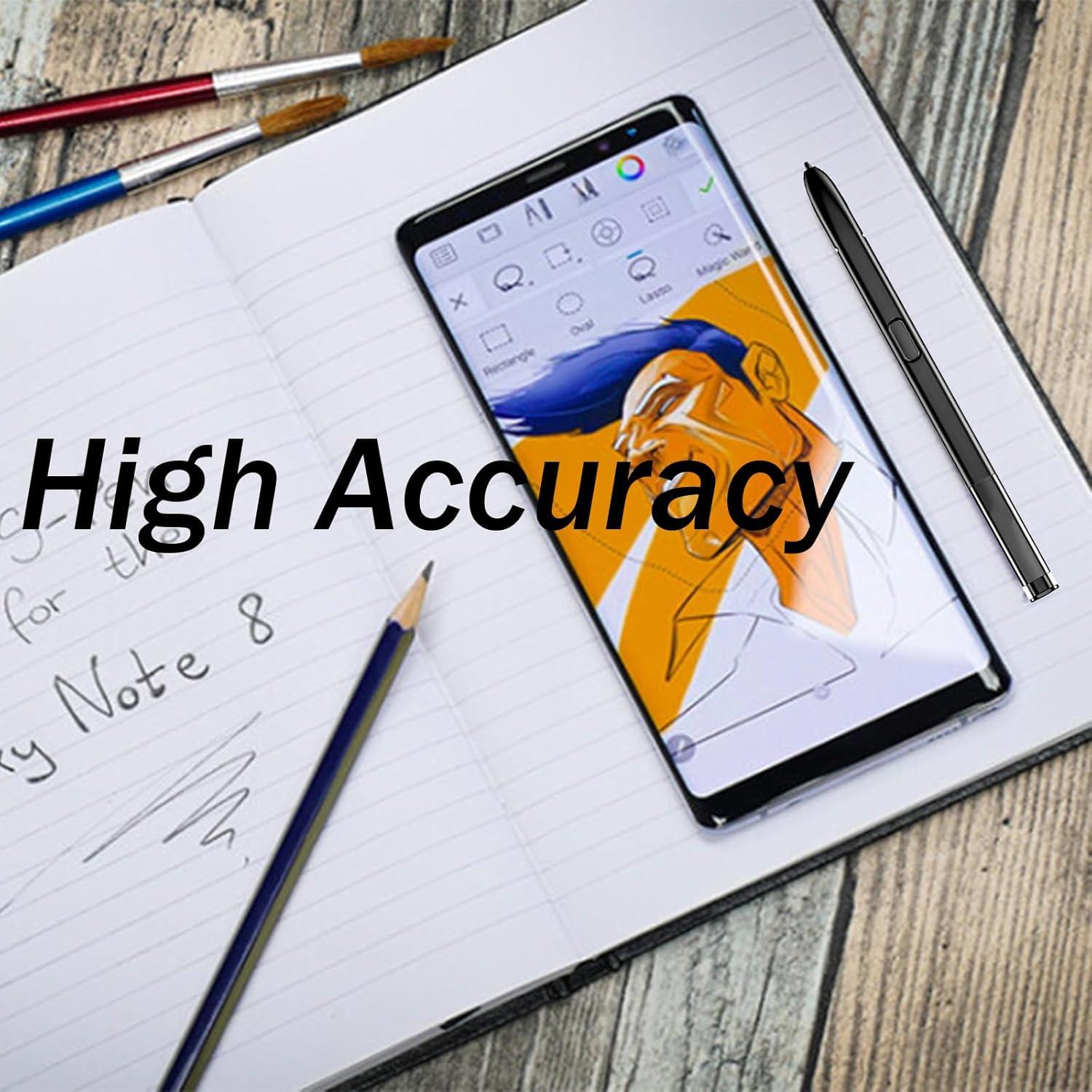 2 Pcs S Pen para Samsung Galaxy Note 8 Reemplazo Negro