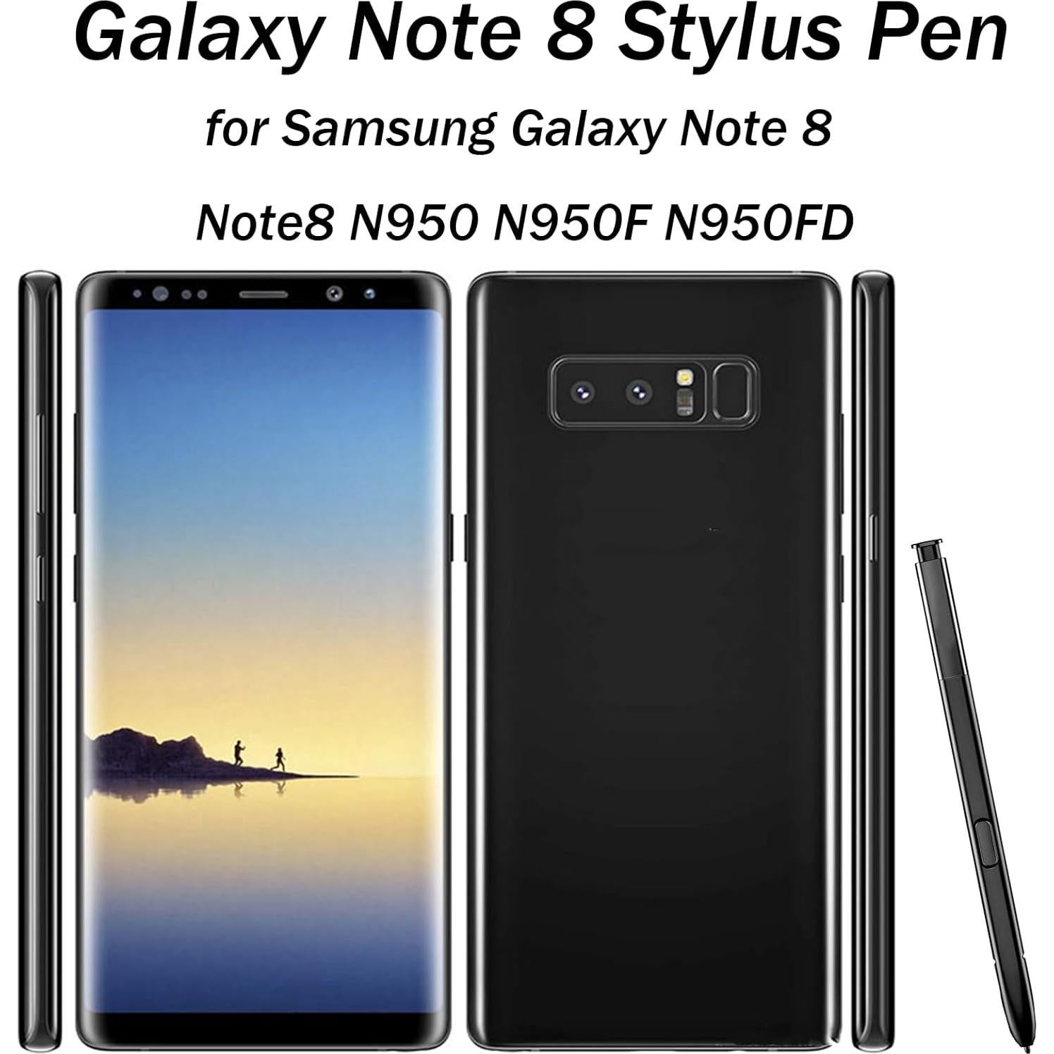 2 Pcs S Pen para Samsung Galaxy Note 8 Reemplazo Negro