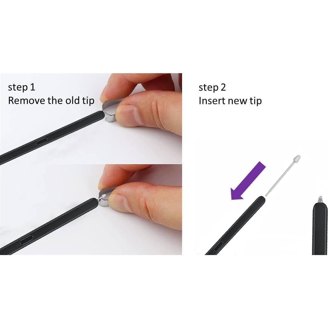 S Pen Slim Qenw para Galaxy Z Fold 6 y 5, 1.5mm, Negro