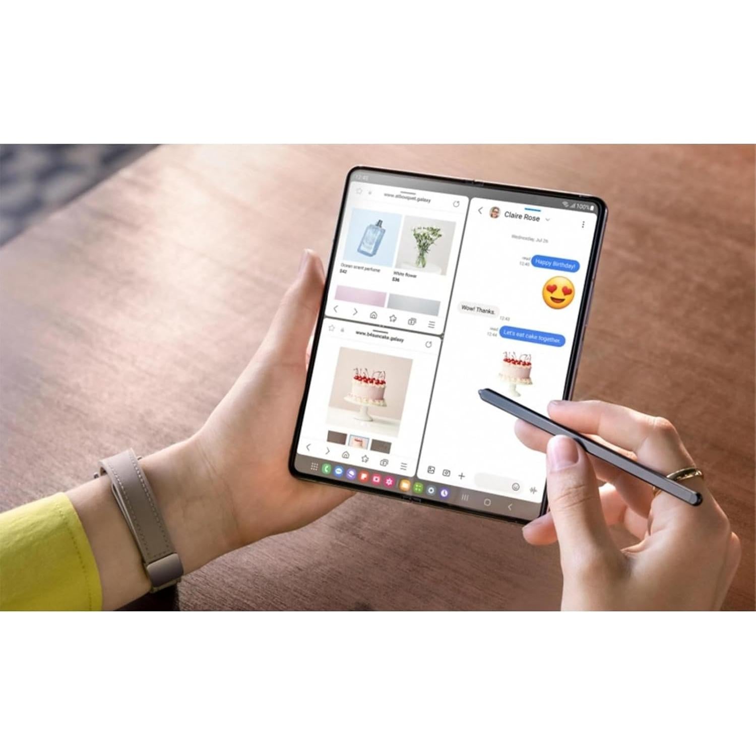 S Pen Slim Qenw para Galaxy Z Fold 6 y 5, 1.5mm, Negro