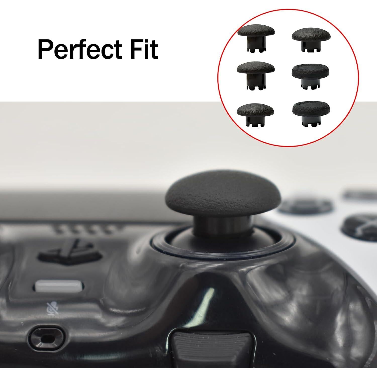 Reemplazo 6 en 1 Paddles Thumbsticks Dakexiong PS5 Edge Negro