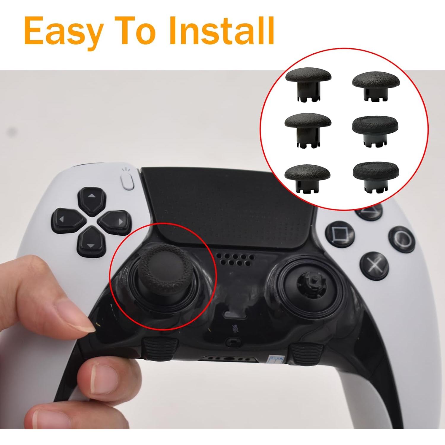Reemplazo 6 en 1 Paddles Thumbsticks Dakexiong PS5 Edge Negro