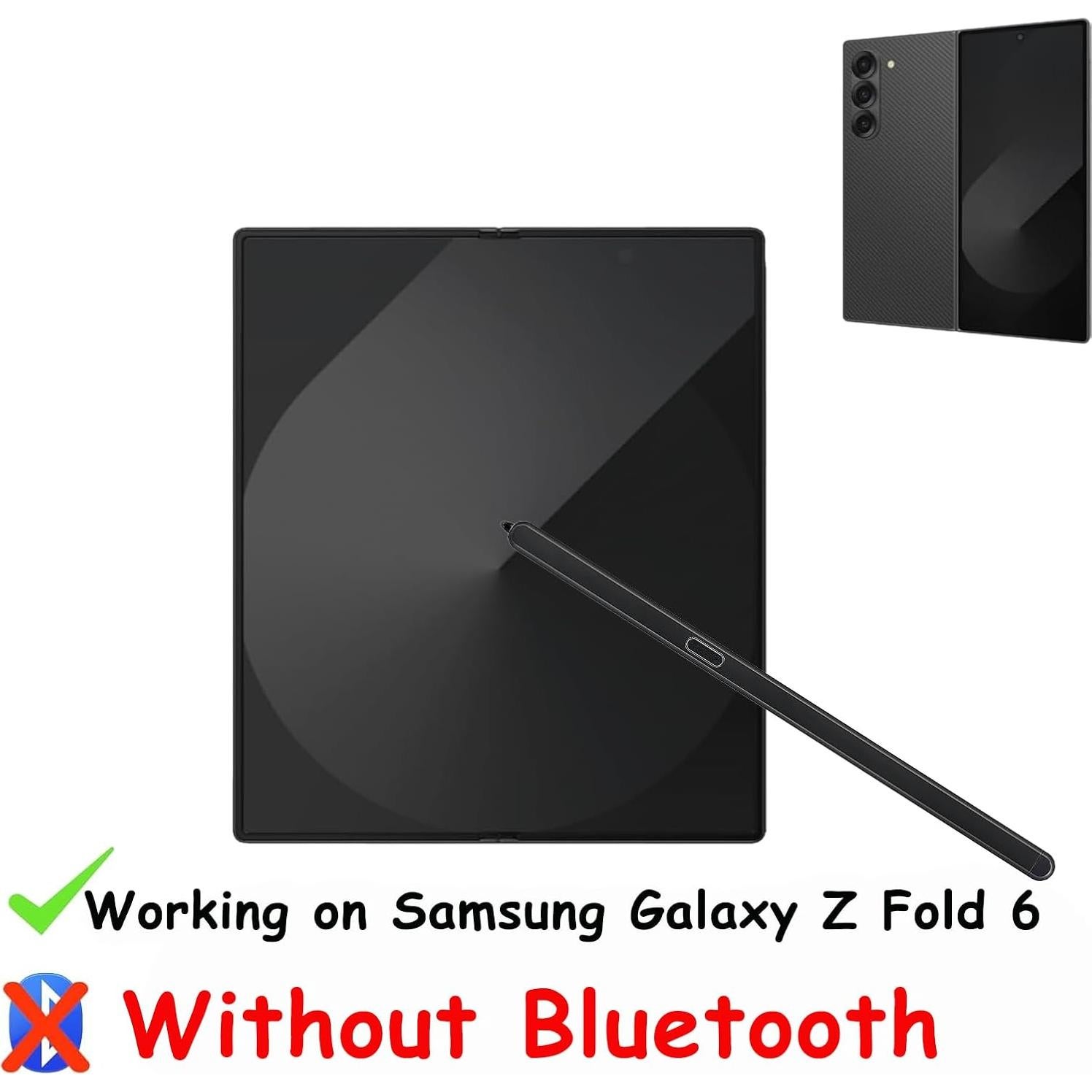 S Pen Slim para Samsung Galaxy Z Fold 6 5G - Negro