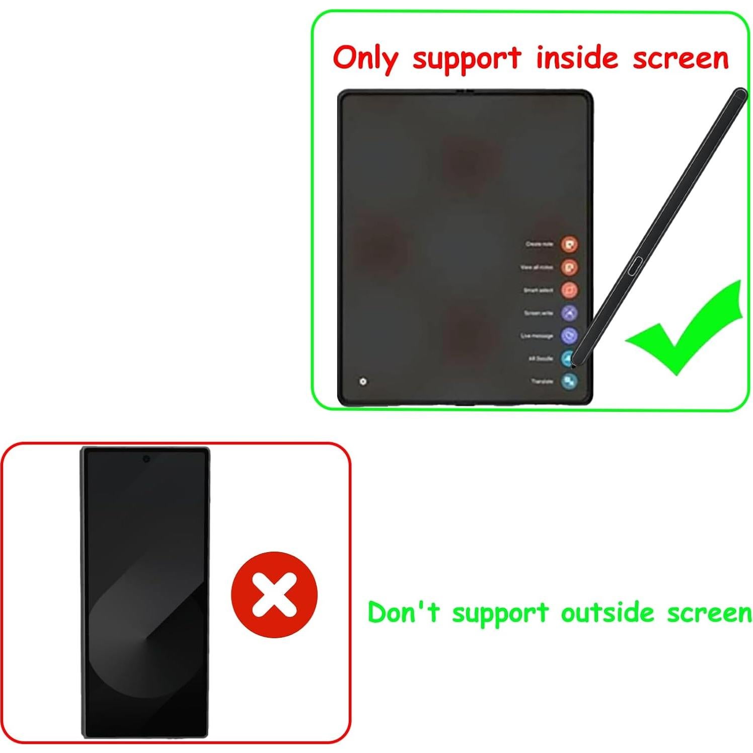 S Pen Slim para Samsung Galaxy Z Fold 6 5G - Negro