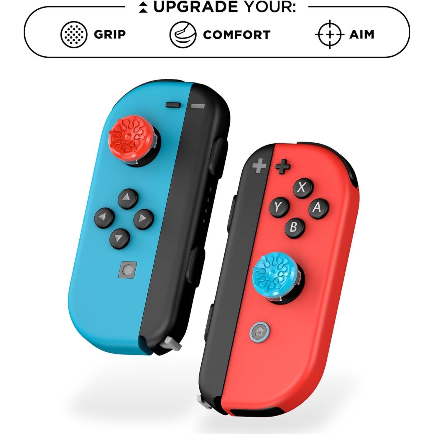 KontrolFreek Splash Thumbsticks Joy-Con Nintendo Switch Azul/Rojo
