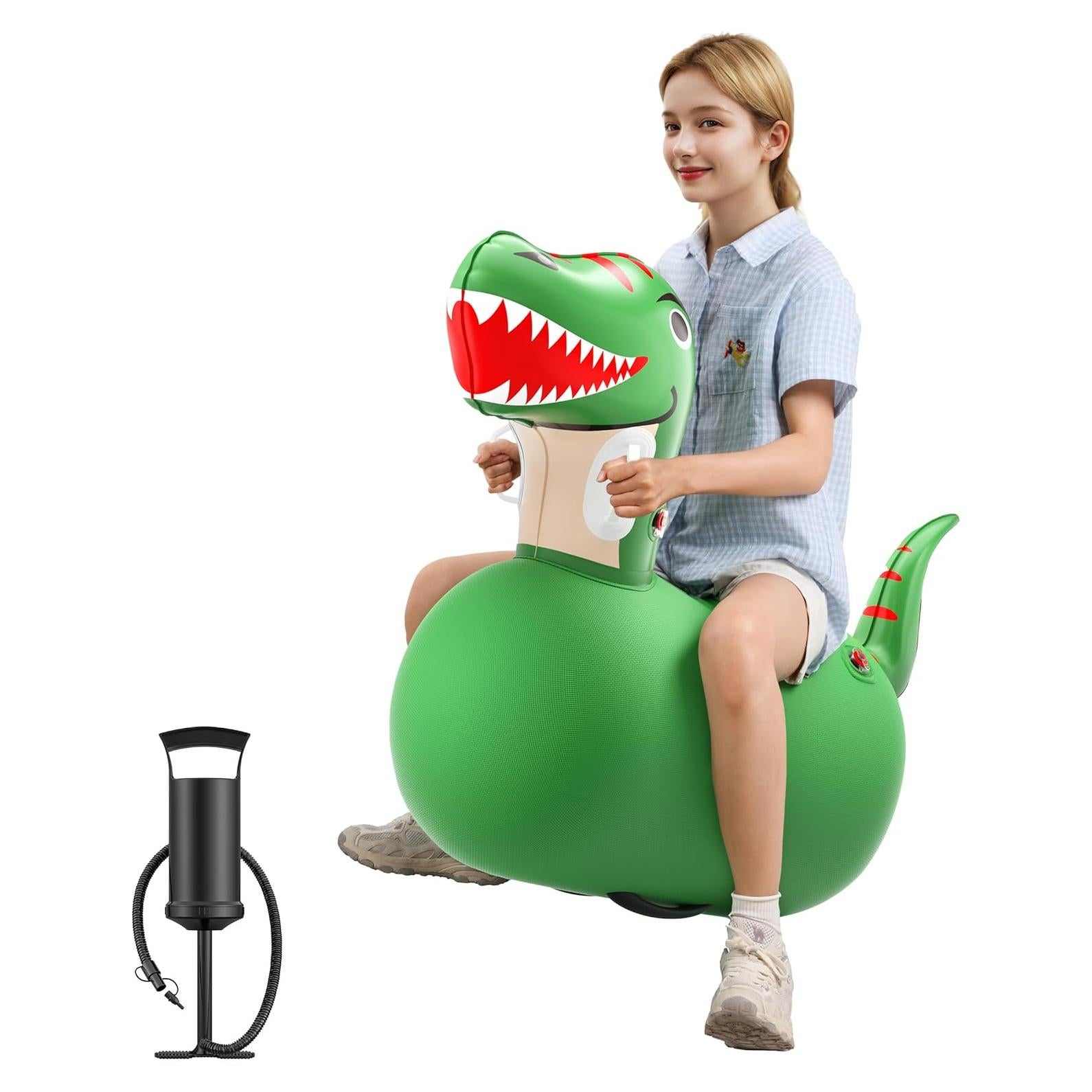Saltarín Dinosaurio QPAU 100kg - Juguete Inflable para Niños 5+