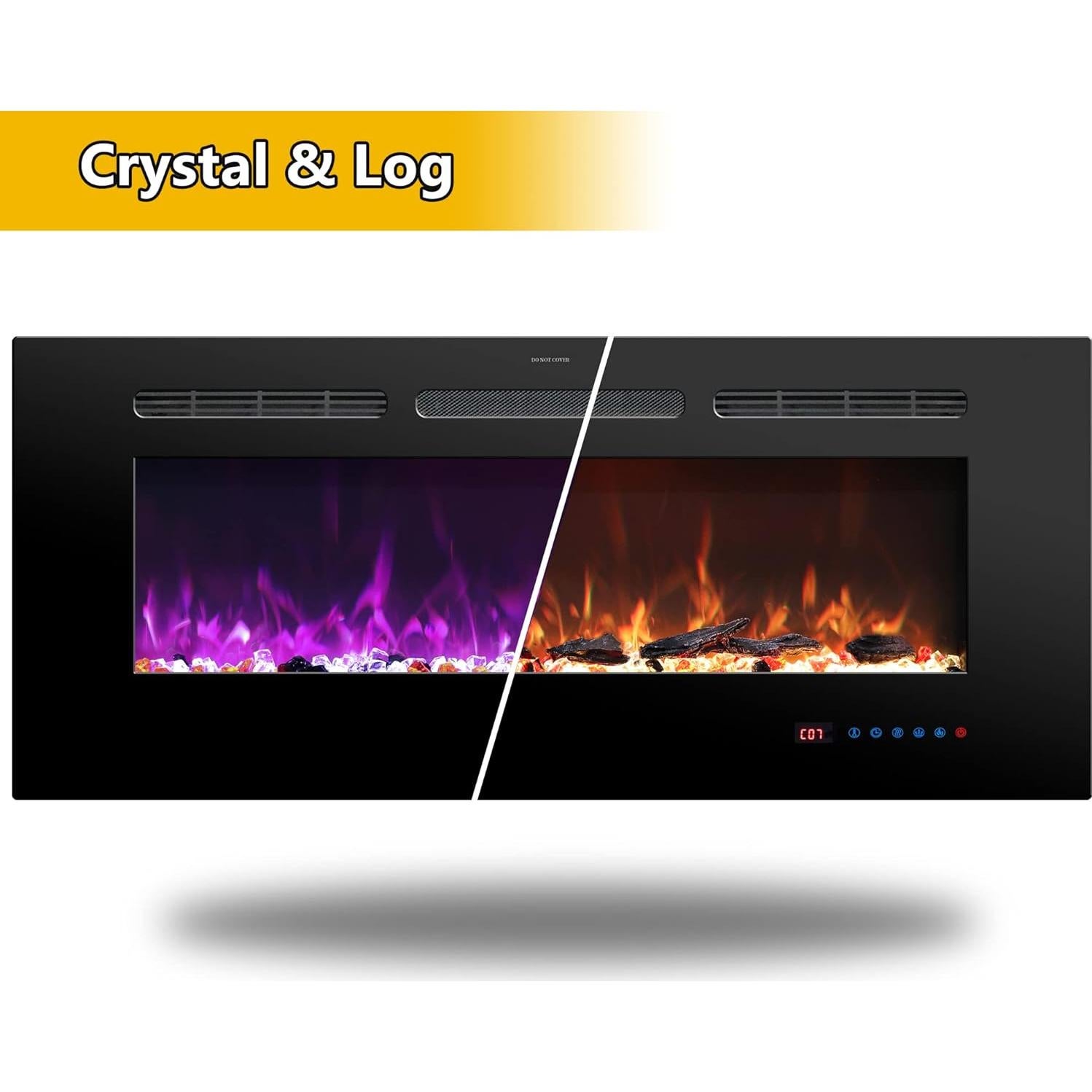 Chimenea Eléctrica Empotrada Rodalflame 76.2 cm 750/1500W