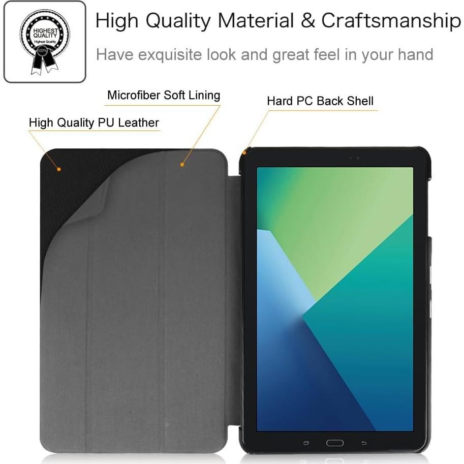 Funda Slim Fintie para Samsung Galaxy Tab A 10.1 2016 Negra