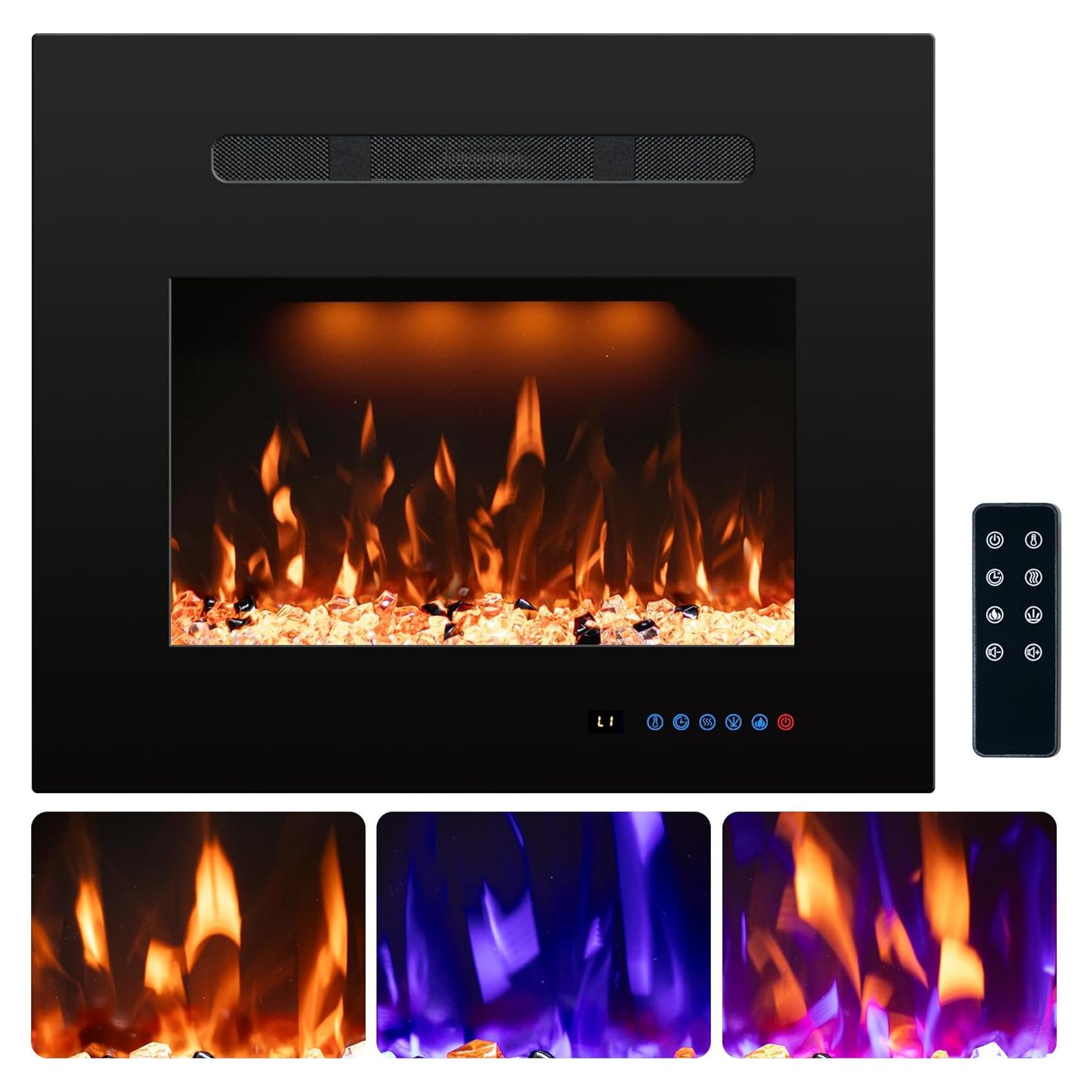 Chimenea Eléctrica Empotrada RODALFLAME EF23G 750/1500W