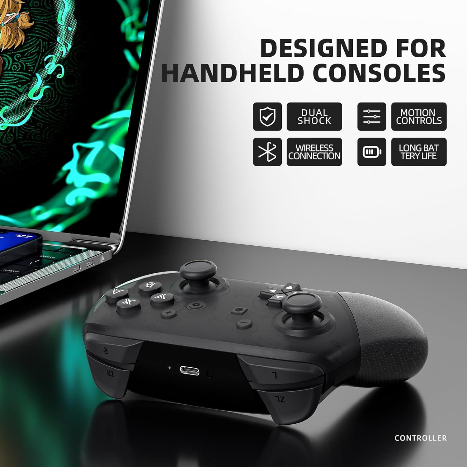 Controlador Pro Inalámbrico YKASEK para Switch - Negro/Blanco