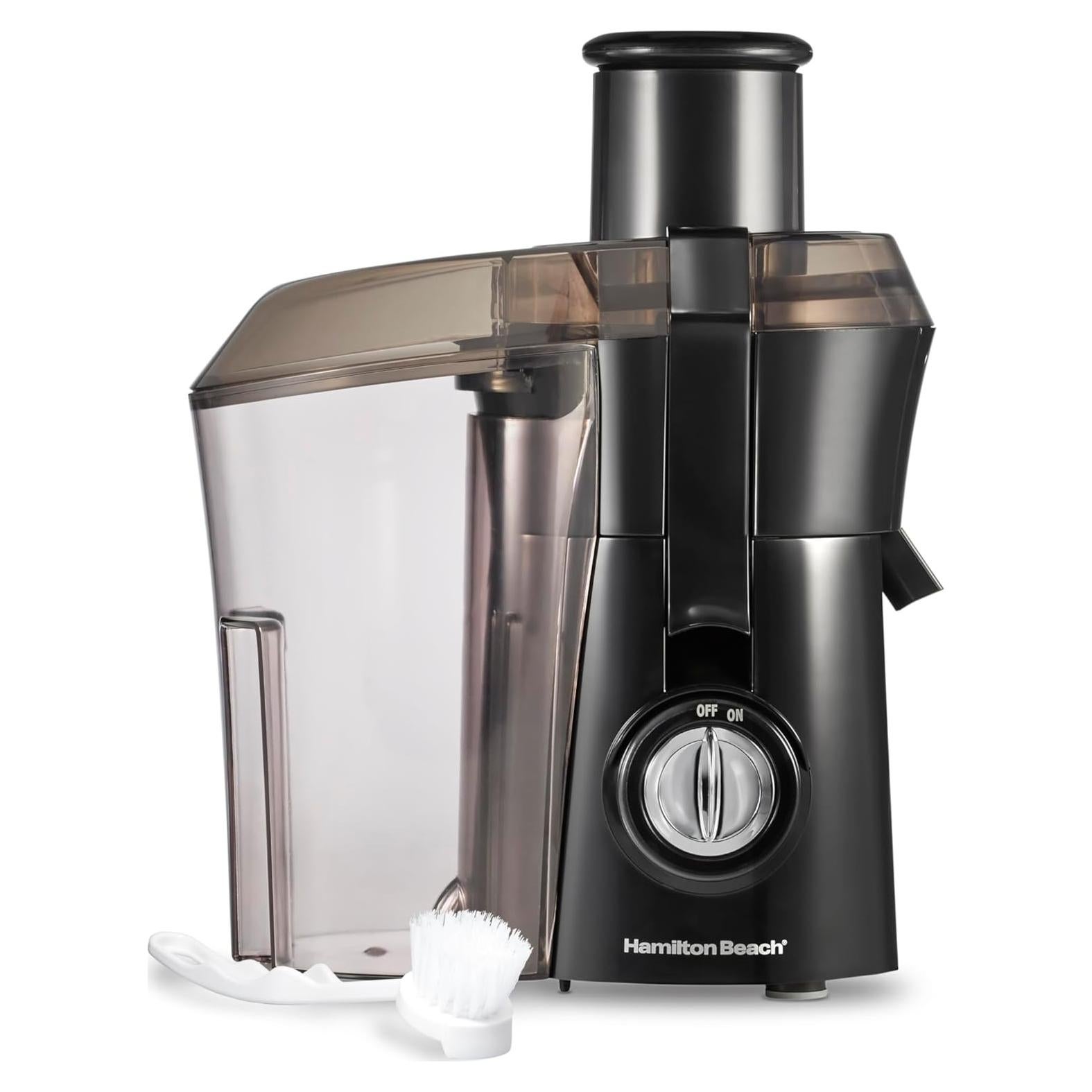 Extractor de Jugo Hamilton Beach 800W, Gran Boca 7.6cm, Negro