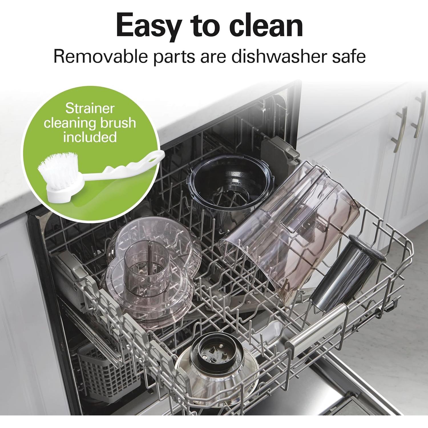 Extractor de Jugo Hamilton Beach 800W, Gran Boca 7.6cm, Negro