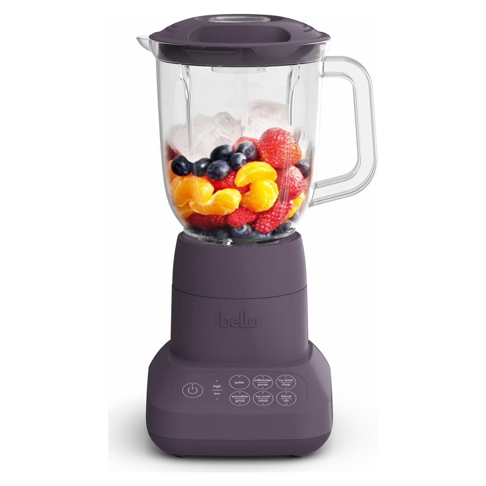 Licuadora BELLA 10 Velocidades 1.42L Acero Inoxidable Ciruela