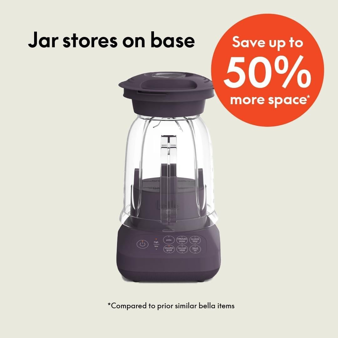 Licuadora BELLA 10 Velocidades 1.42L Acero Inoxidable Ciruela