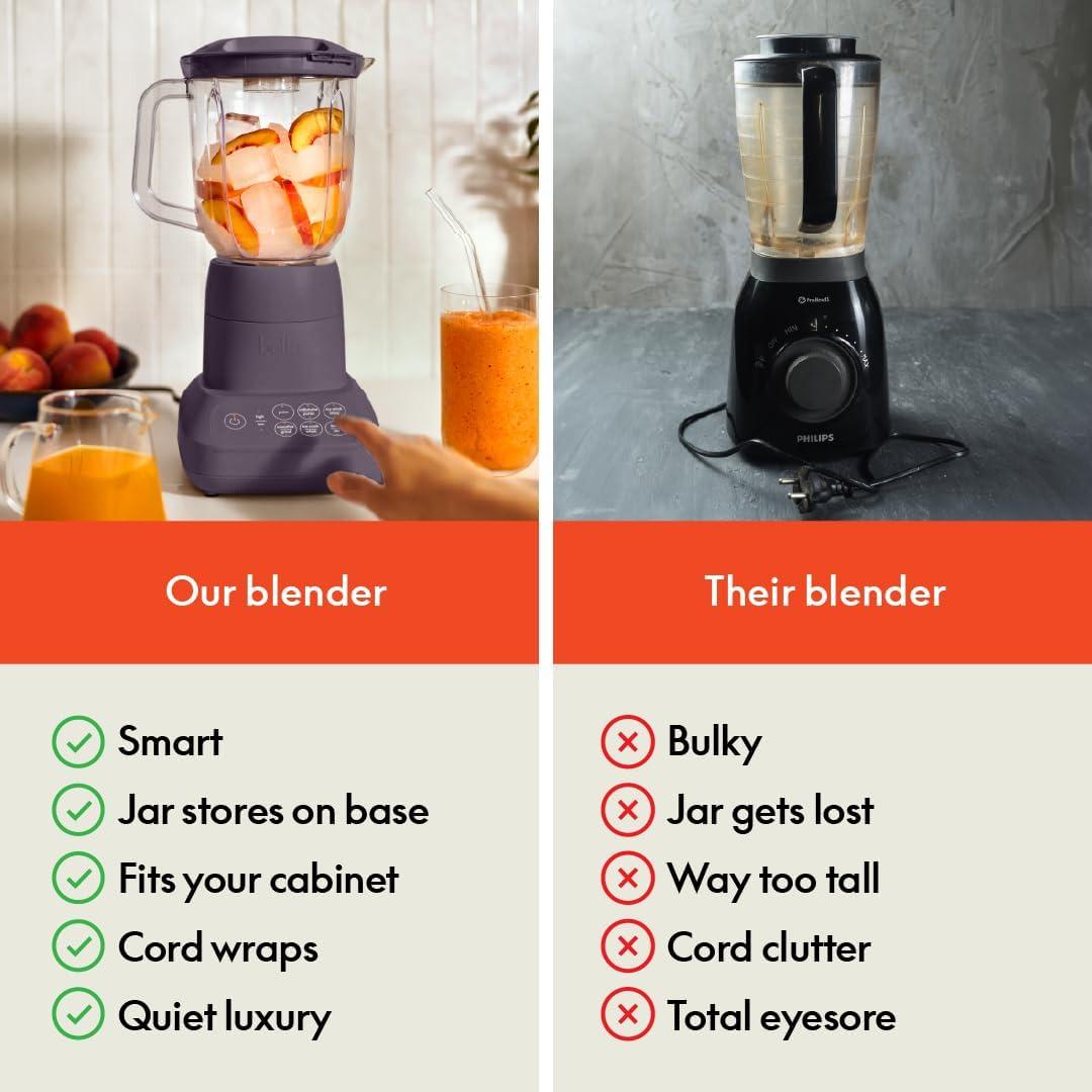 Licuadora BELLA 10 Velocidades 1.42L Acero Inoxidable Ciruela