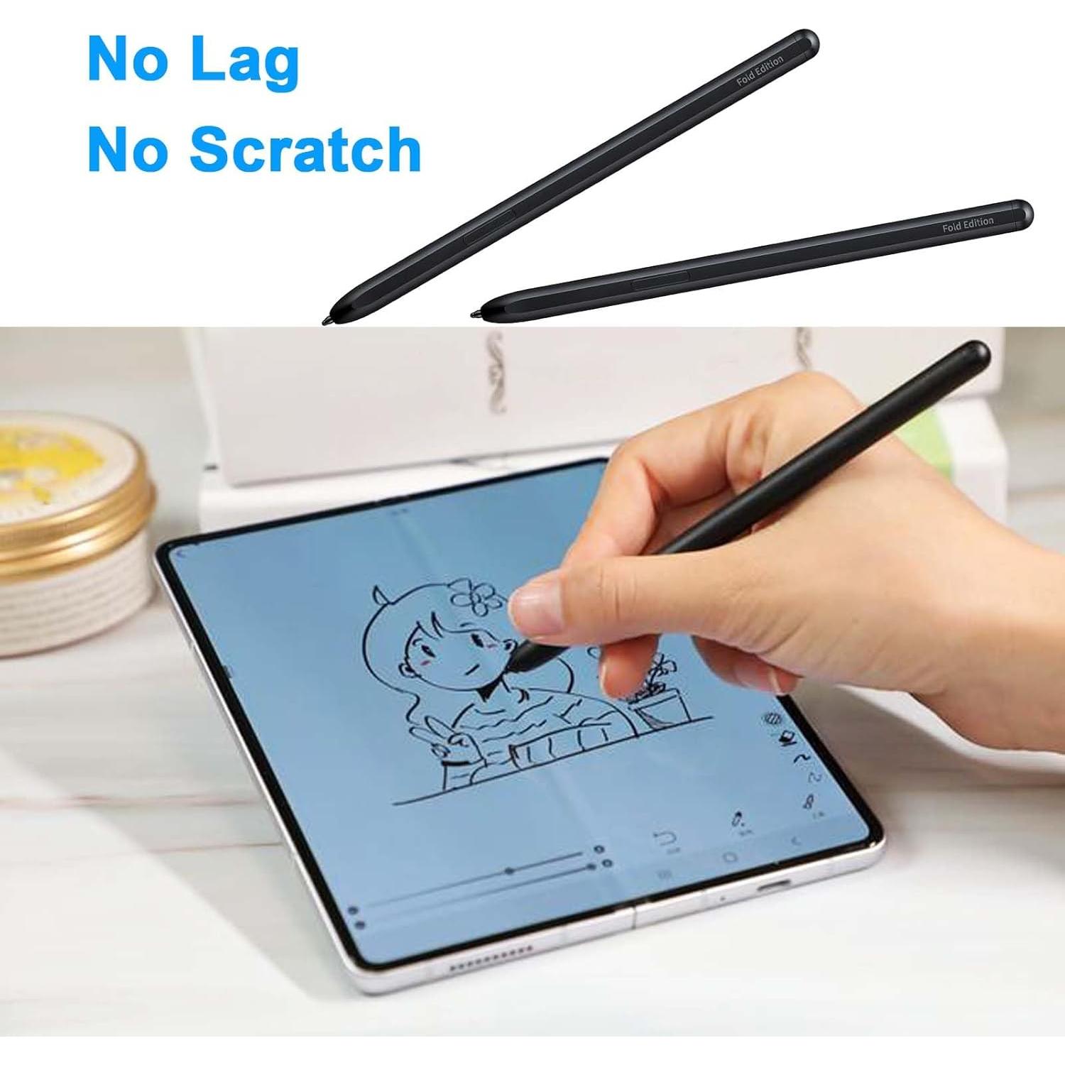 S Pen Fold Edition para Samsung Galaxy Z Fold 3/4/5 - Negro