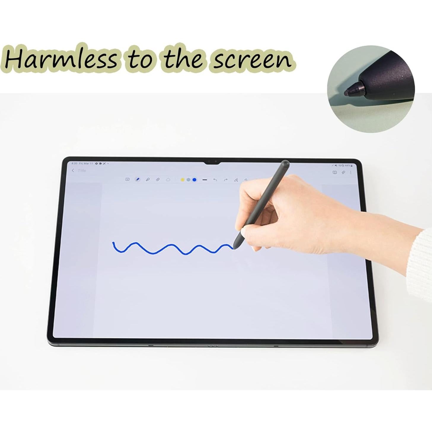 S Pen Reemplazo PCTC para Galaxy Tab S8/S8+/S8 Ultra Negro