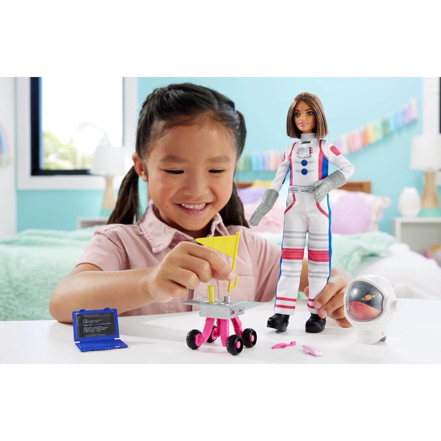 Muñeca Barbie Astronauta 65 Aniversario con 10 Accesorios