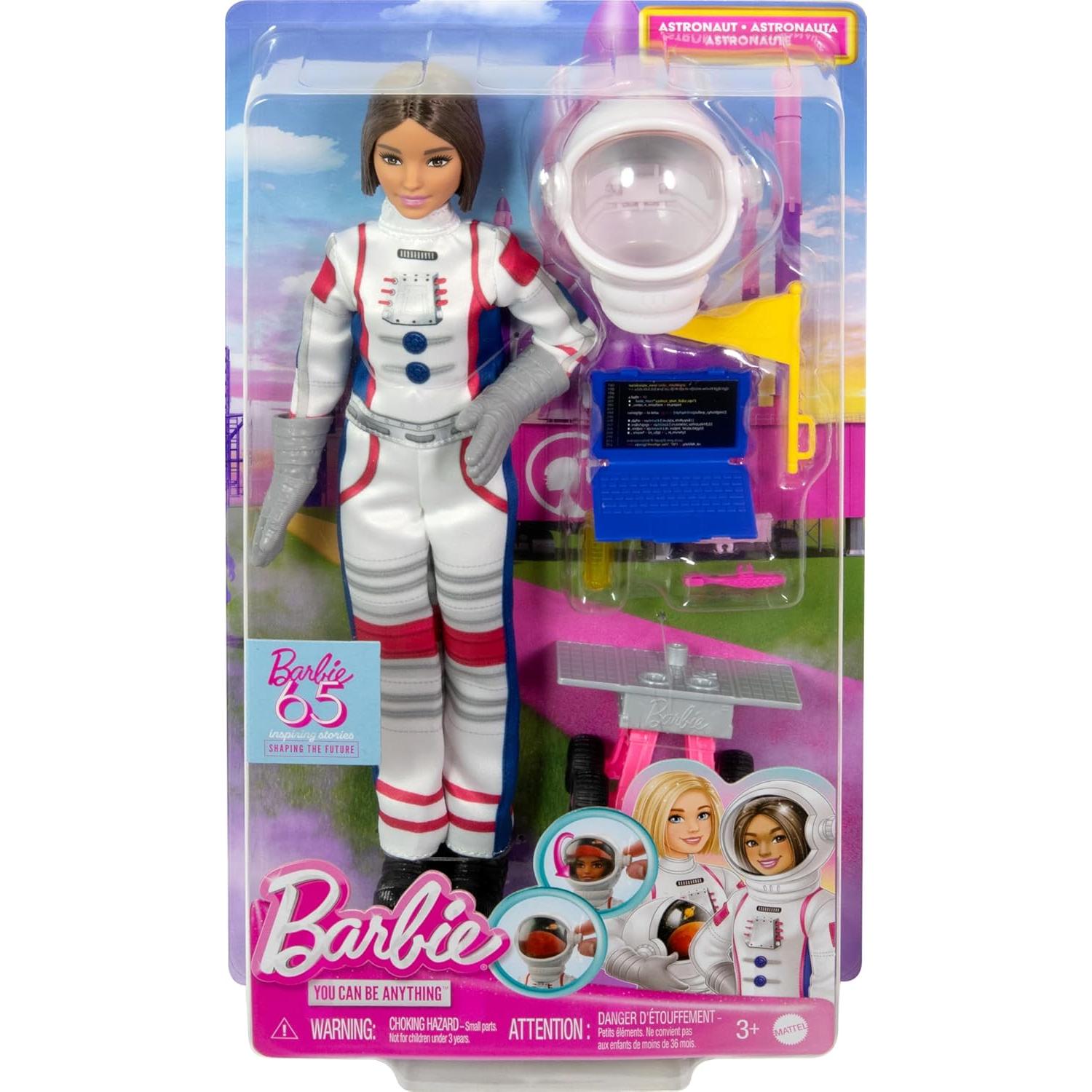 Muñeca Barbie Astronauta 65 Aniversario con 10 Accesorios