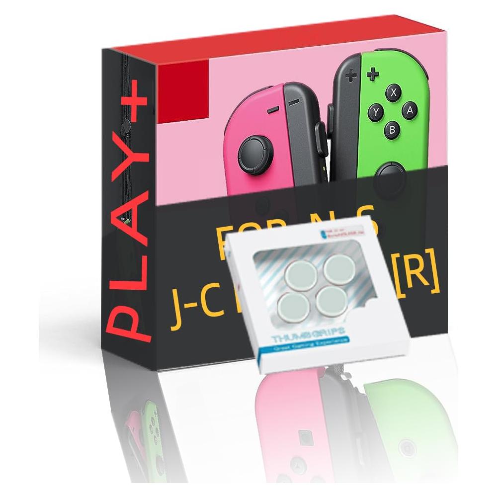 Controlador Inalámbrico 3-en-1 Play+ para N-Switch Rosa/Verde