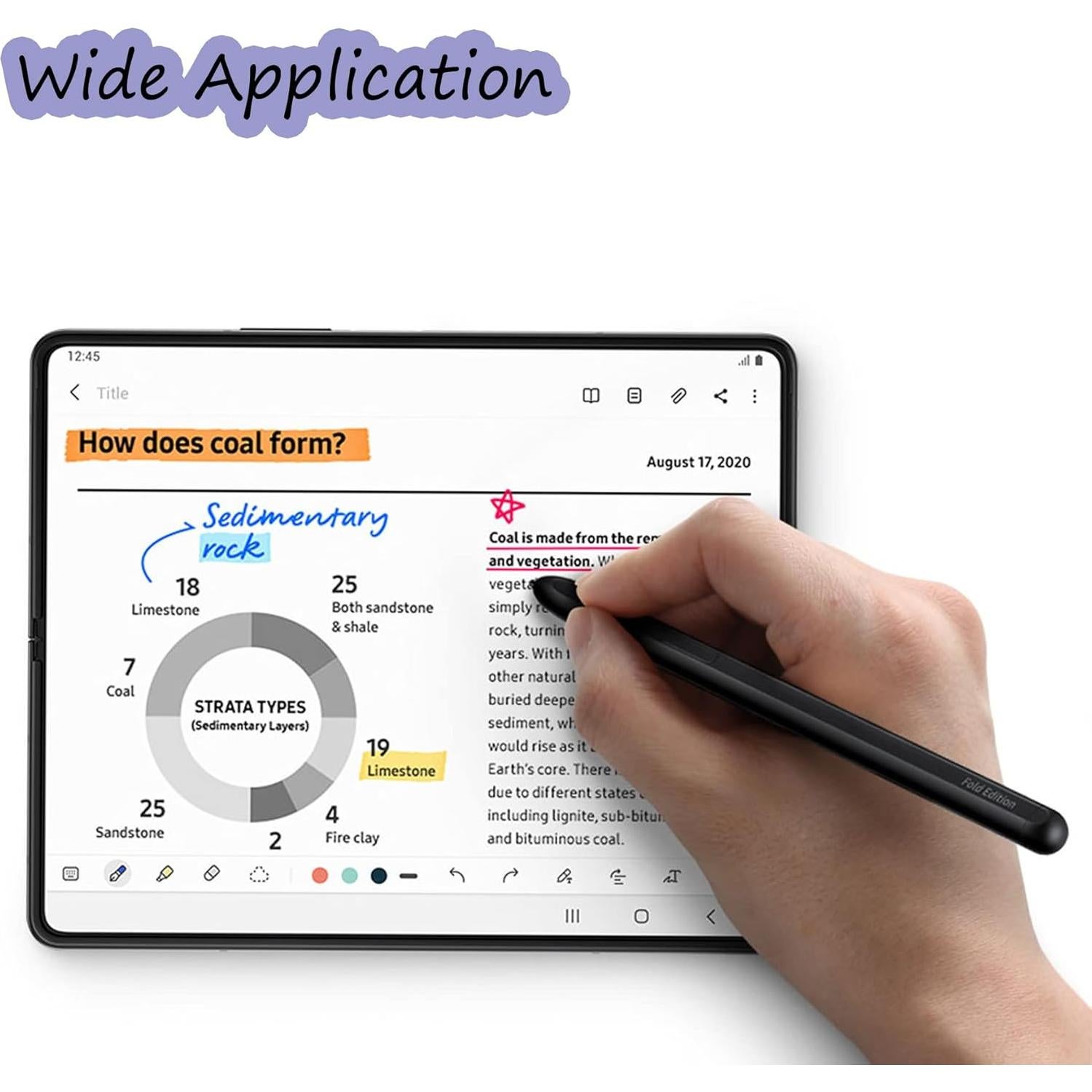 S Pen Plegable para Samsung Galaxy Z Fold 4 - Negro
