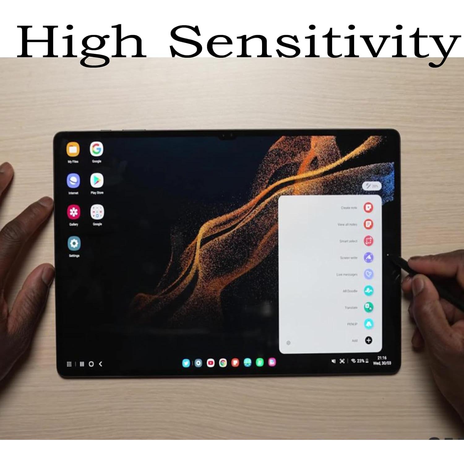 Paquete de 2 S Pen para Samsung Galaxy Tab S9 Ultra Negro