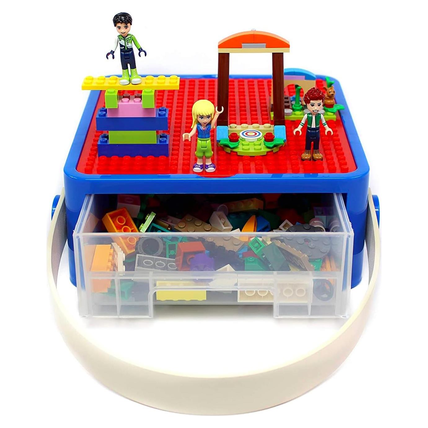 Organizador de Juguetes Bins & Things - Estuche Portátil Azul y Rojo