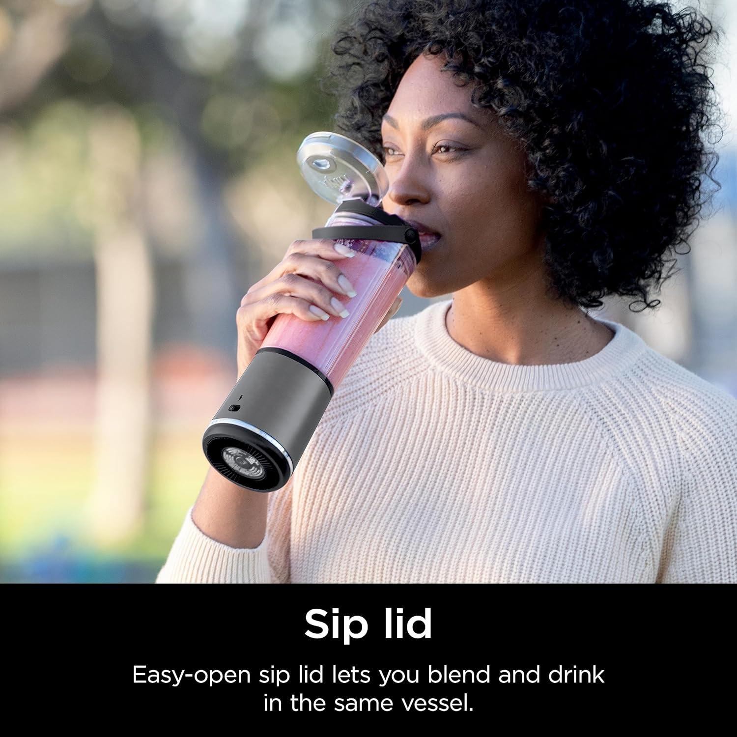 Licuadora Portátil Ninja BC151BK 18 oz Inalámbrica USB-C