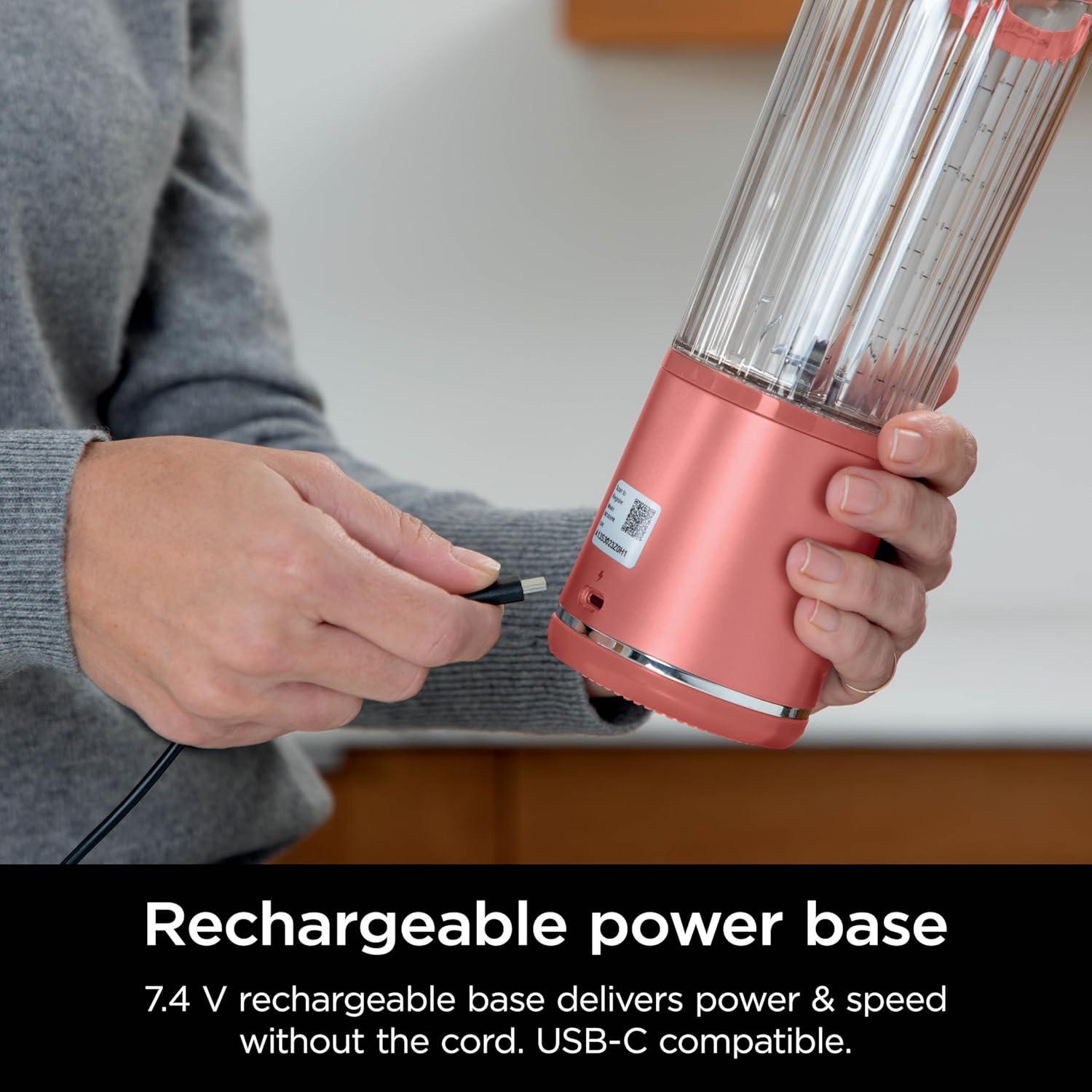 Licuadora Portátil Ninja BC151RY, 0.53L, Inalámbrica, USB-C