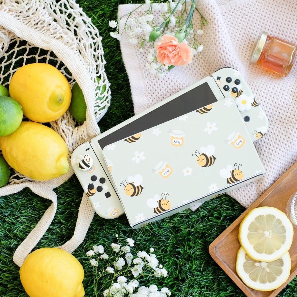 Agarres para Pulgar Joycon StickieTech - Abeja y Margarita