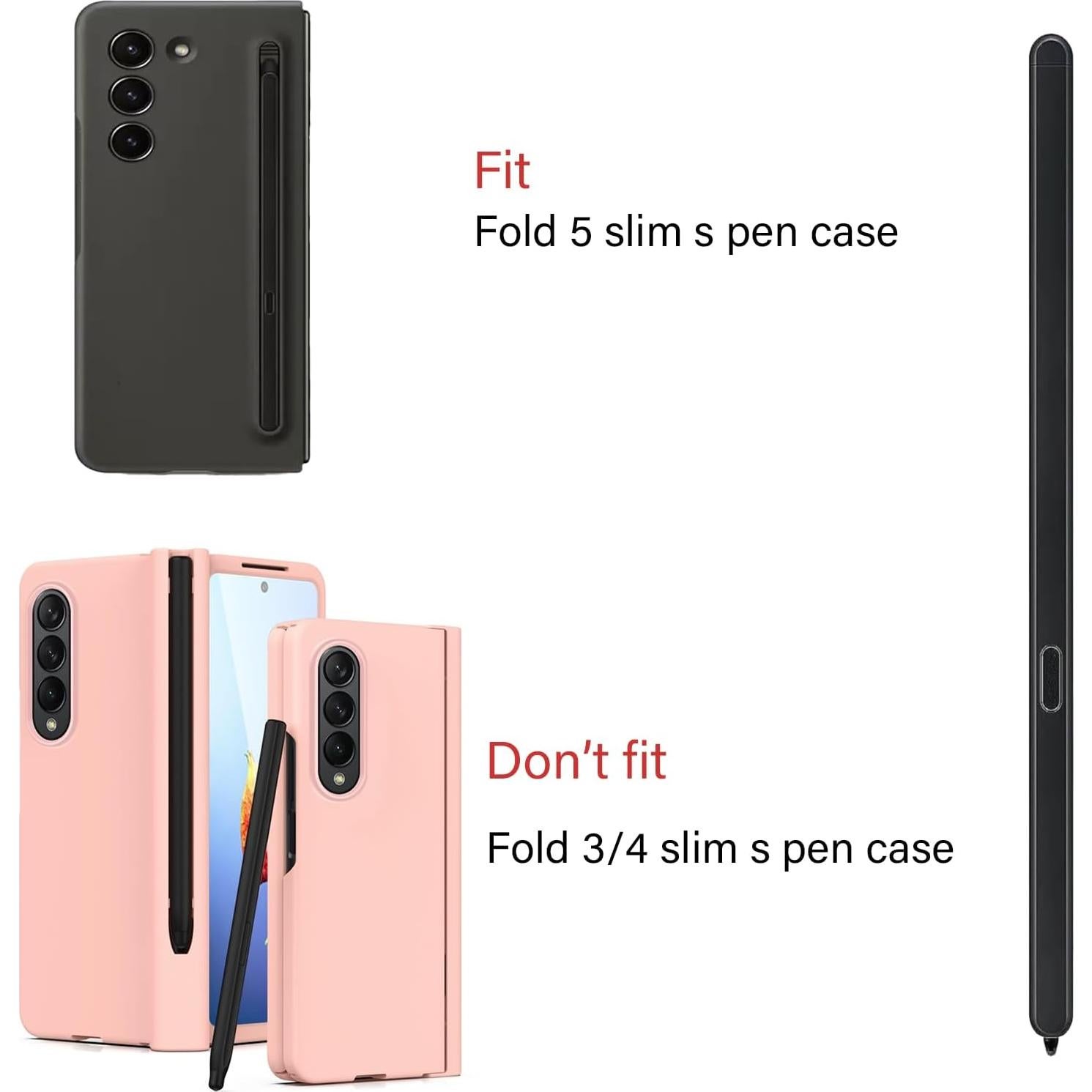 S Pen Delgado para Samsung Galaxy Z Fold 5 y 6 + Puntas