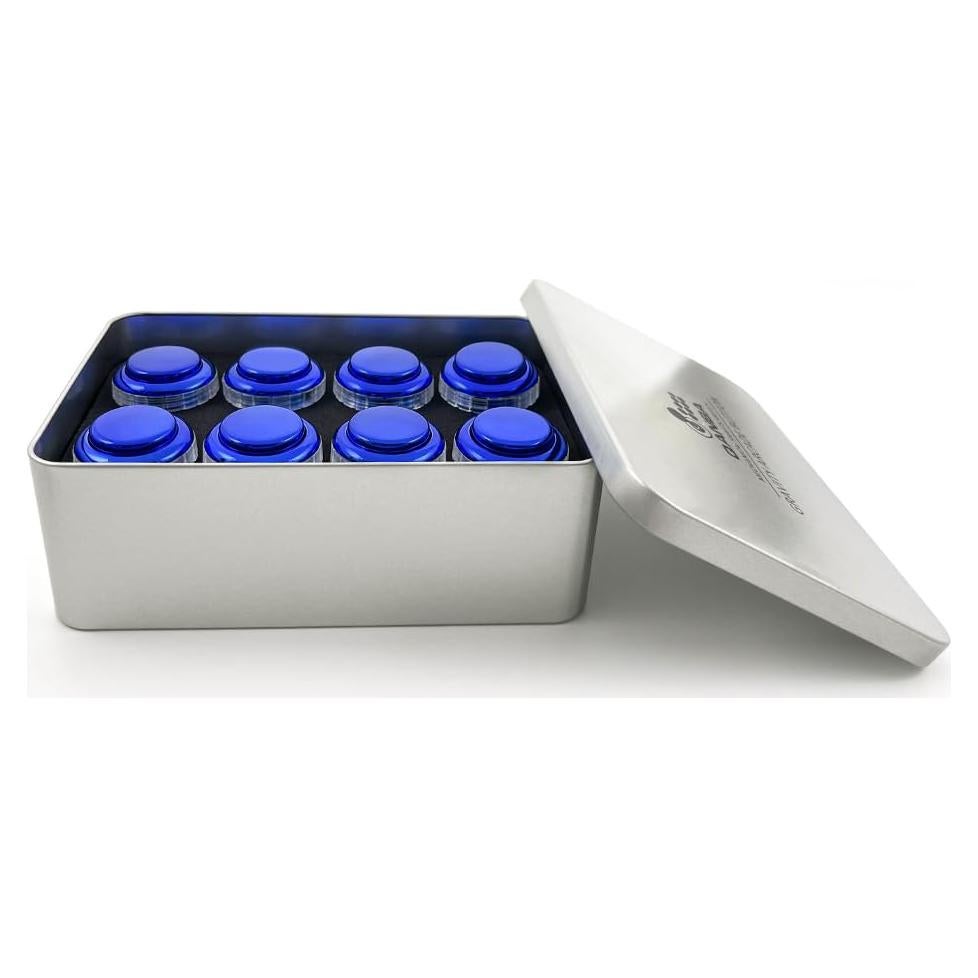 Botones mecánicos QANBA Gravity LX metálico 30mm F01 (8 pcs)